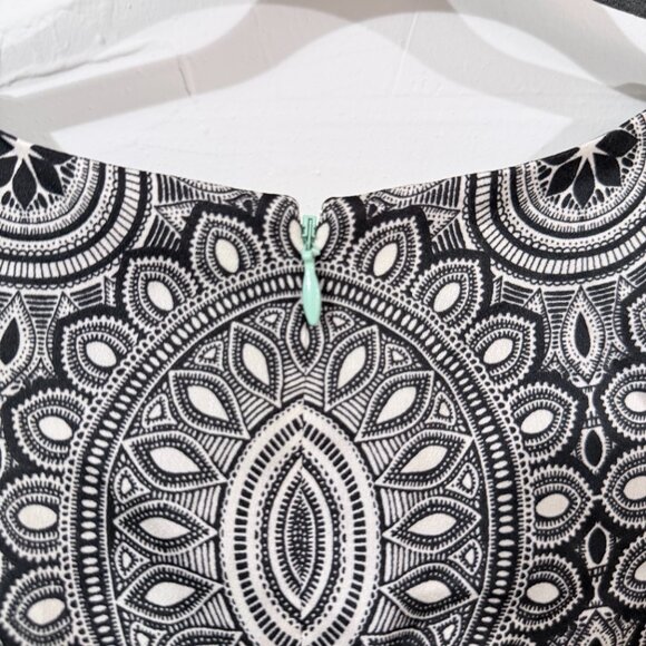 NWT The Limited Geometric Print Sheath Dress, Size 6, Mint Green & Black - Picture 6 of 8
